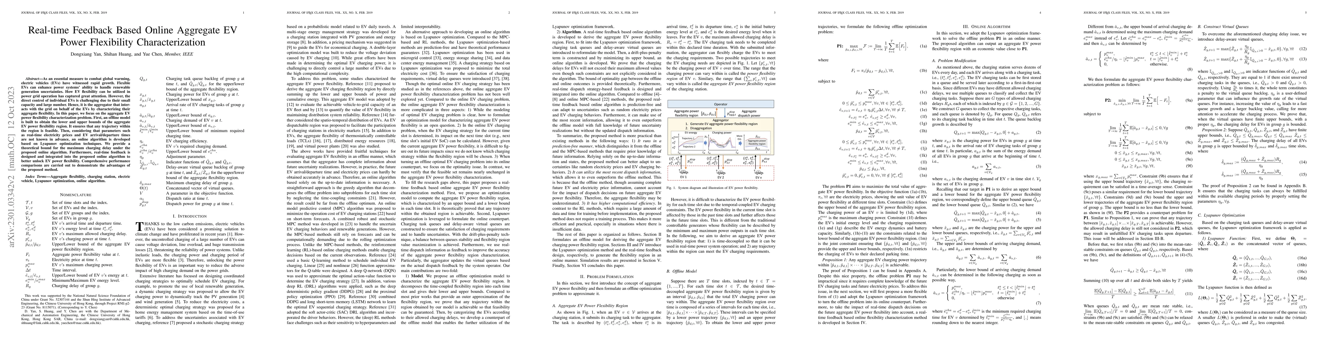 Thumbnail for Real-time Feedback Based Online Aggregate EV Power Flexibility
  Characterization