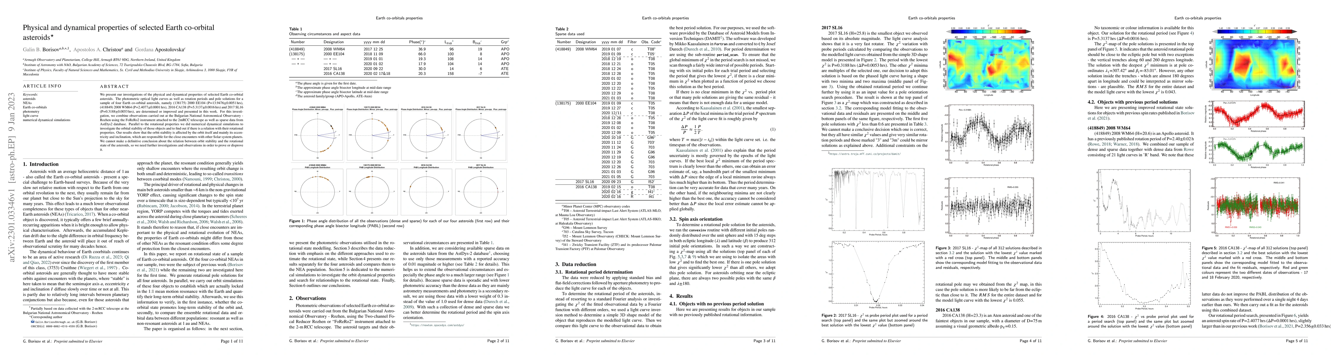 Thumbnail for Physical and dynamical properties of selected Earth co-orbital asteroids