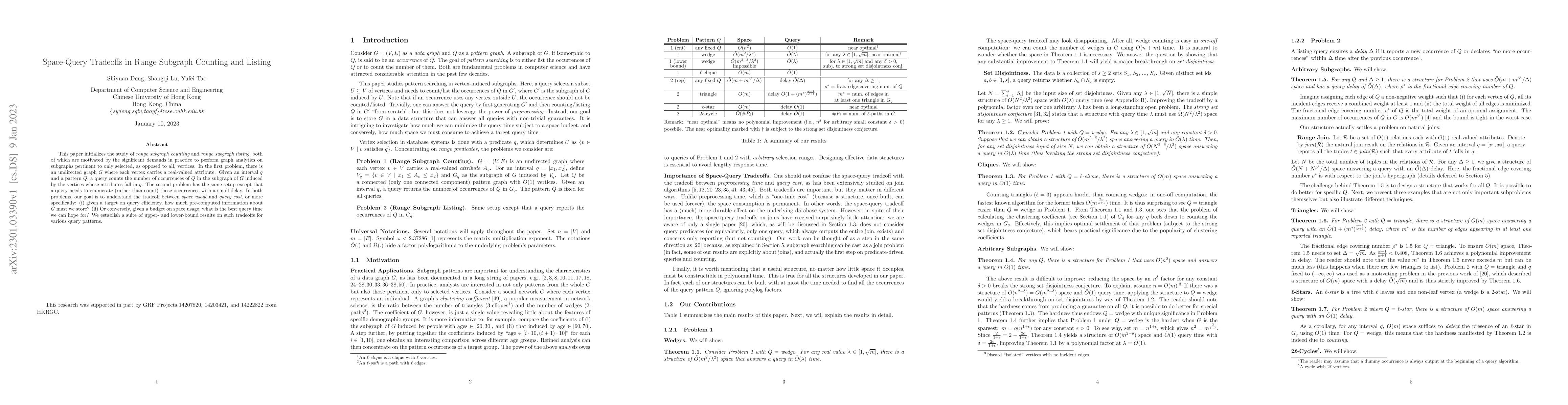 Thumbnail for Space-Query Tradeoffs in Range Subgraph Counting and Listing