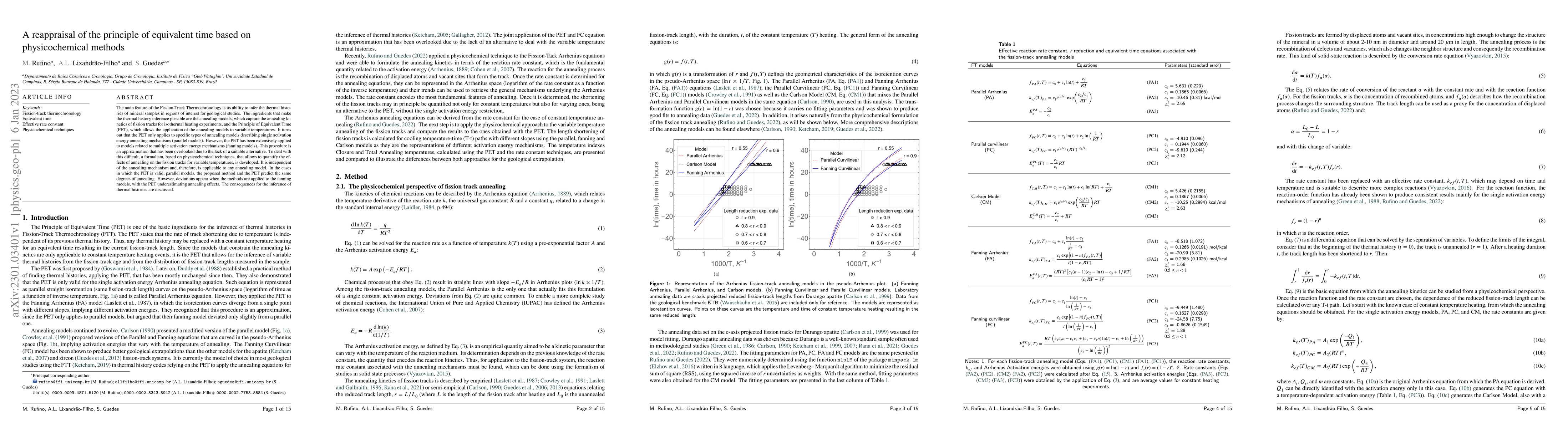Thumbnail for A reappraisal of the principle of equivalent time based on
  physicochemical methods