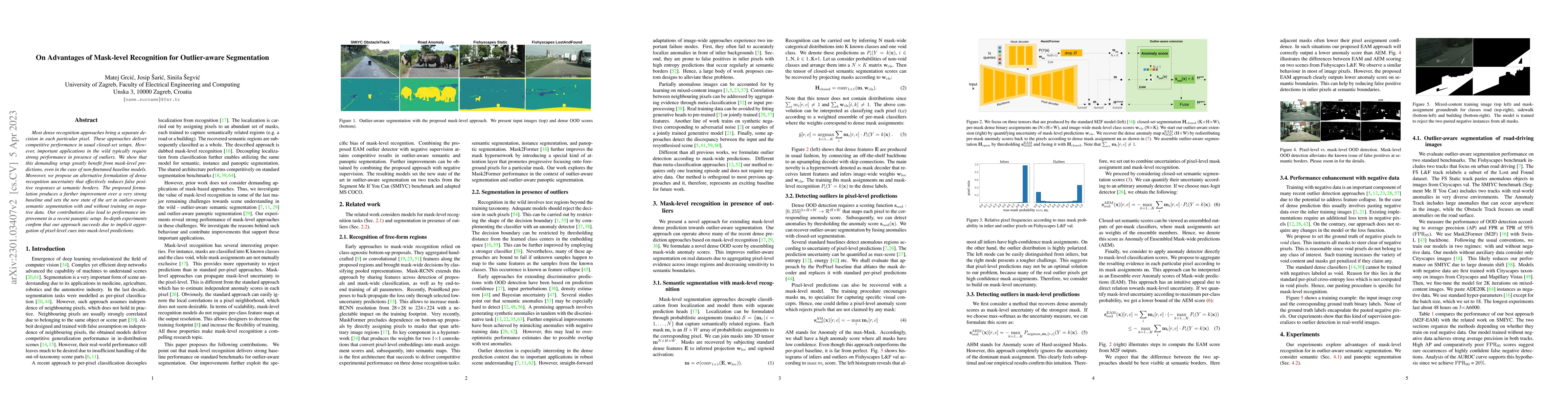 Thumbnail for On Advantages of Mask-level Recognition for Outlier-aware Segmentation