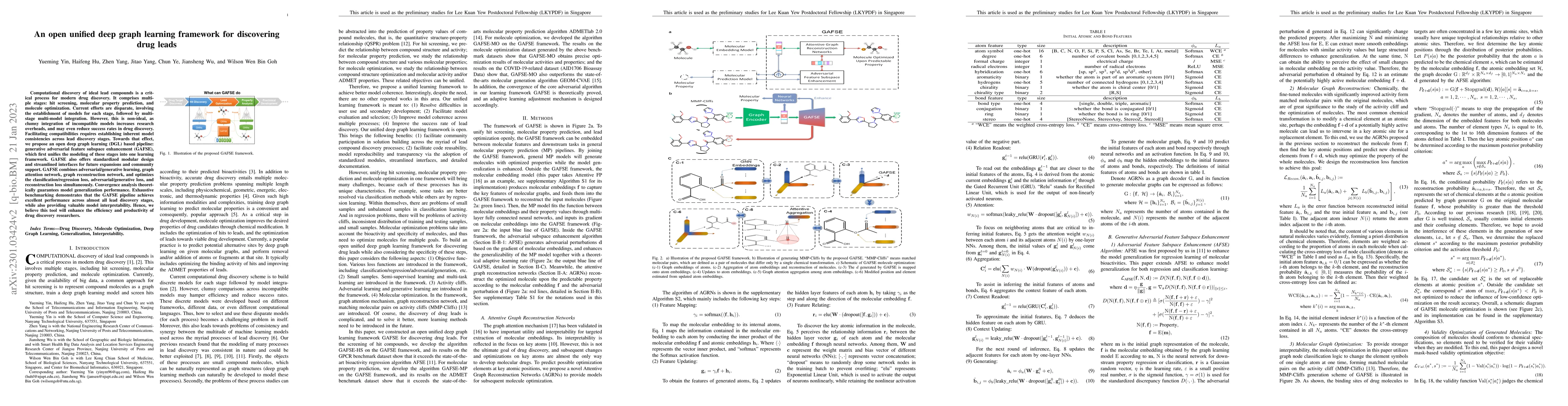 Thumbnail for An open unified deep graph learning framework for discovering drug leads