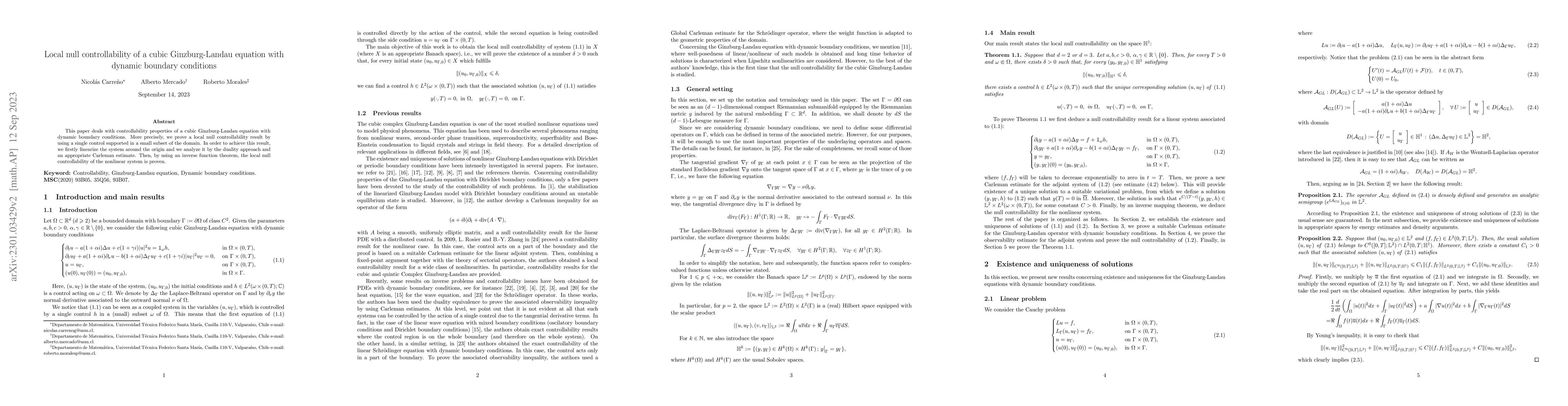 Thumbnail for Local null controllability of a cubic Ginzburg-Landau equation with
  dynamic boundary conditions