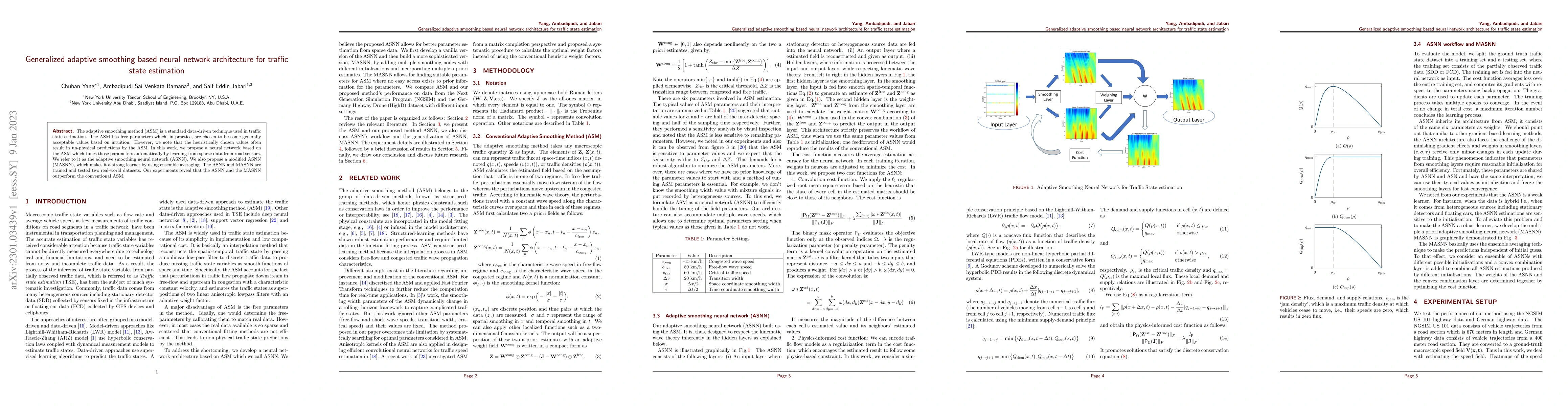Thumbnail for Generalized adaptive smoothing based neural network architecture for
  traffic state estimation