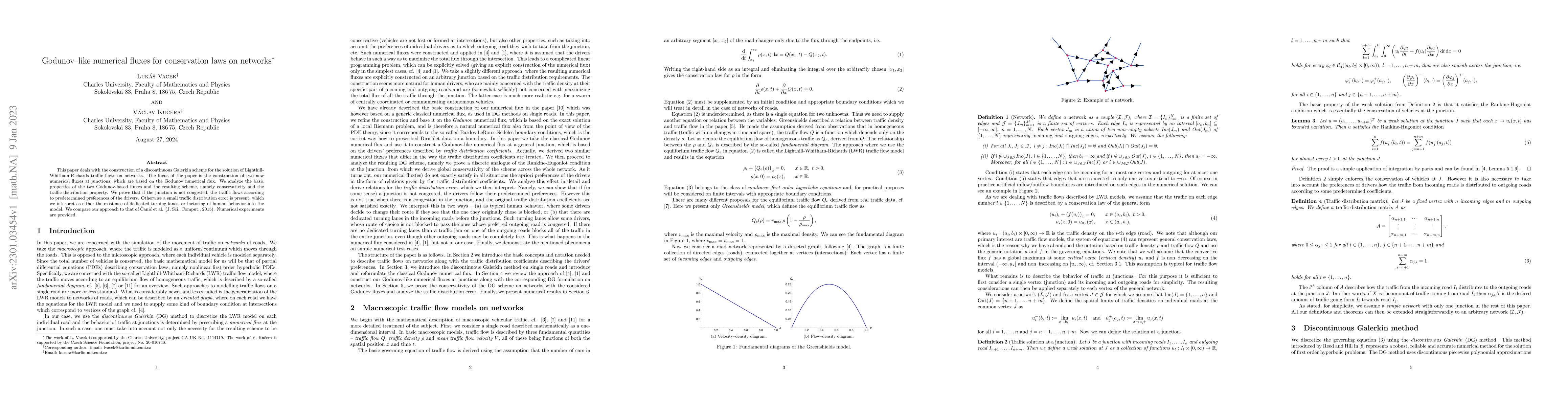 Thumbnail for Godunov-like numerical fluxes for conservation laws on networks