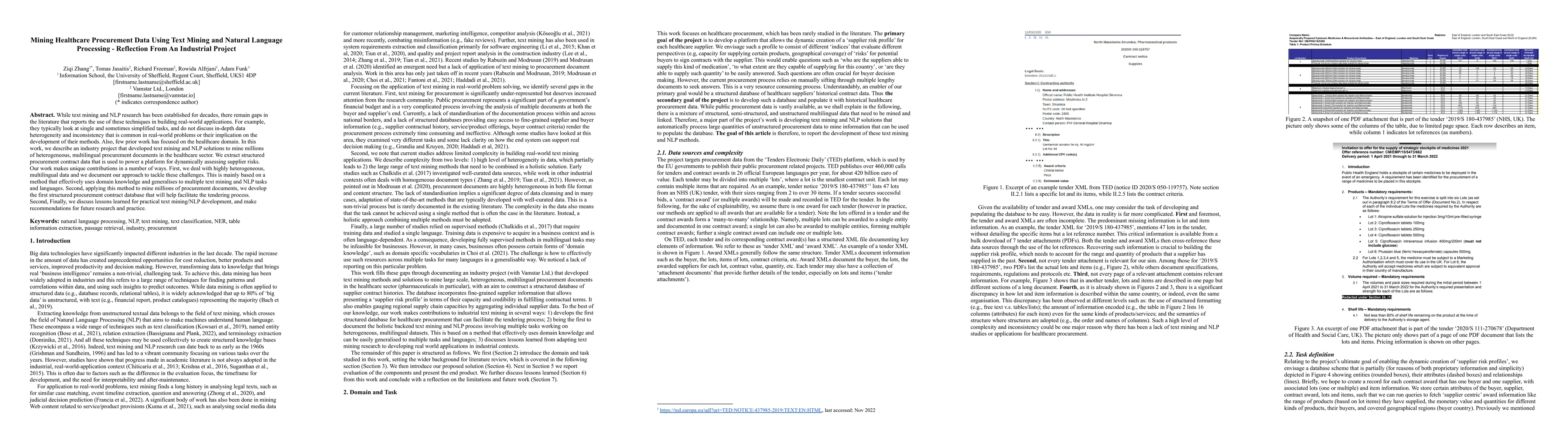 Thumbnail for Mining Healthcare Procurement Data Using Text Mining and Natural
  Language Processing -- Reflection From An Industrial Project