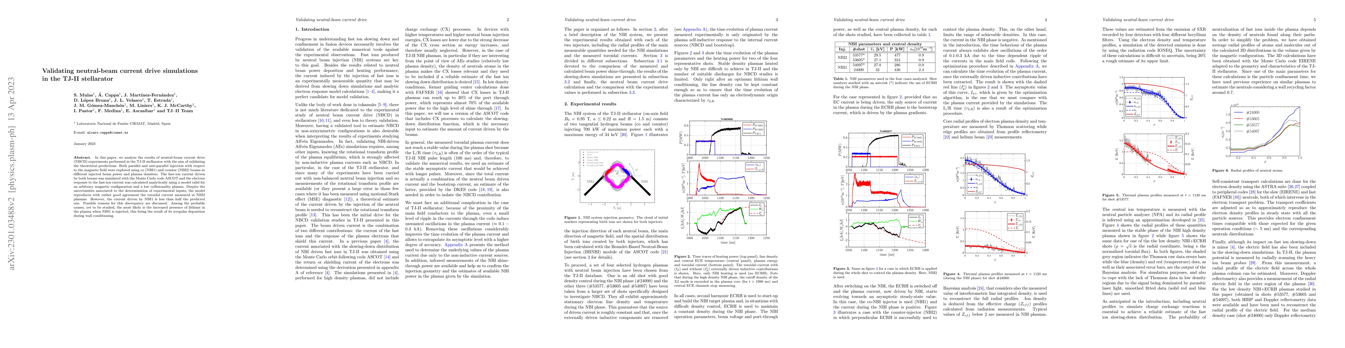 Thumbnail for Validating neutral-beam current drive simulations in the TJ-II
  stellarator
