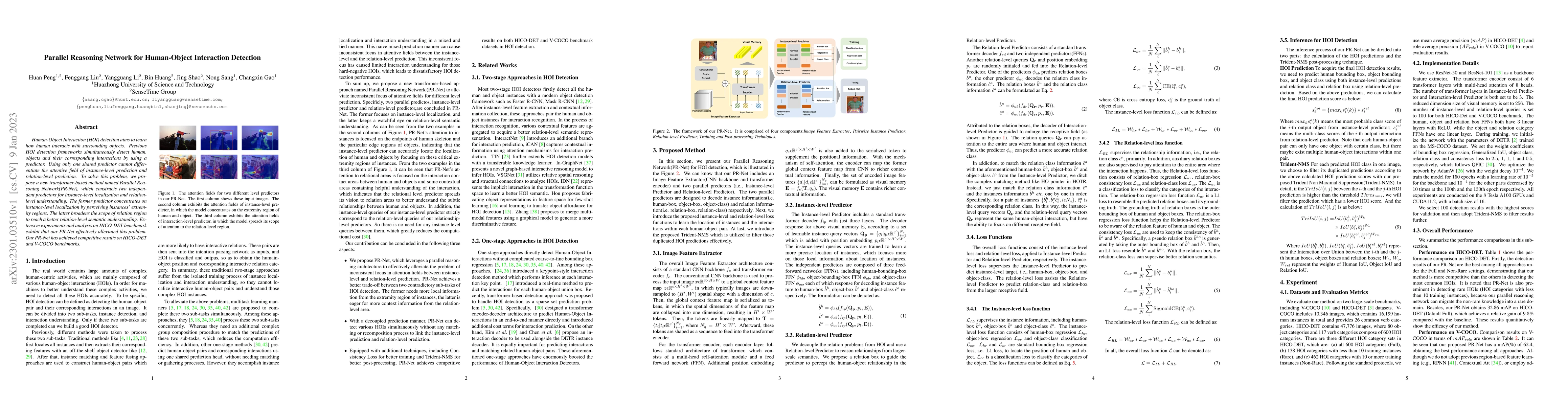 Thumbnail for Parallel Reasoning Network for Human-Object Interaction Detection