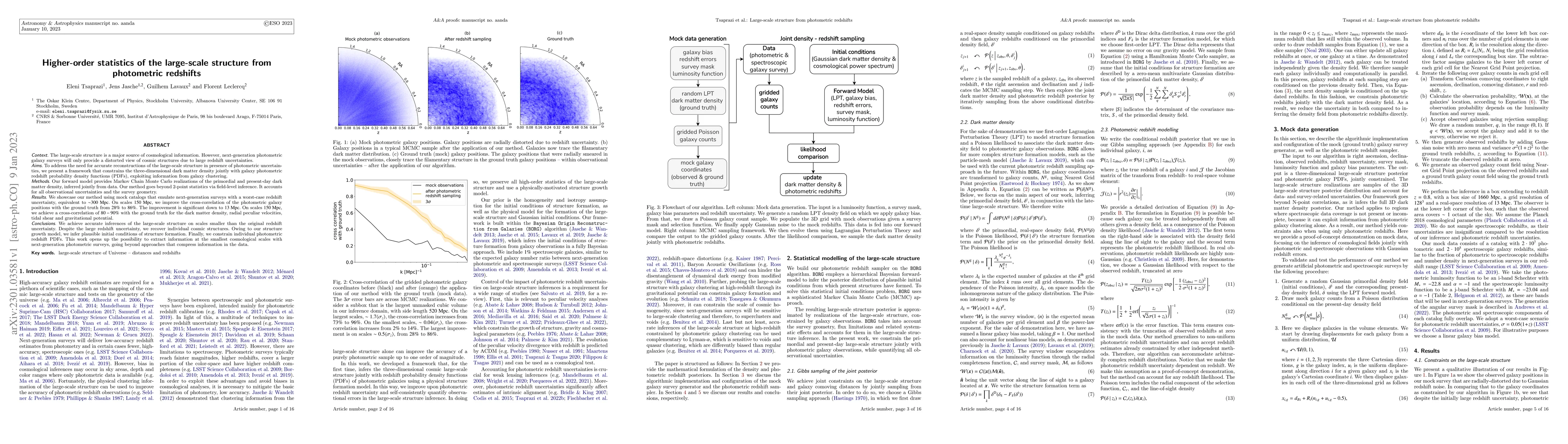 Thumbnail for Higher-order statistics of the large-scale structure from photometric
  redshifts