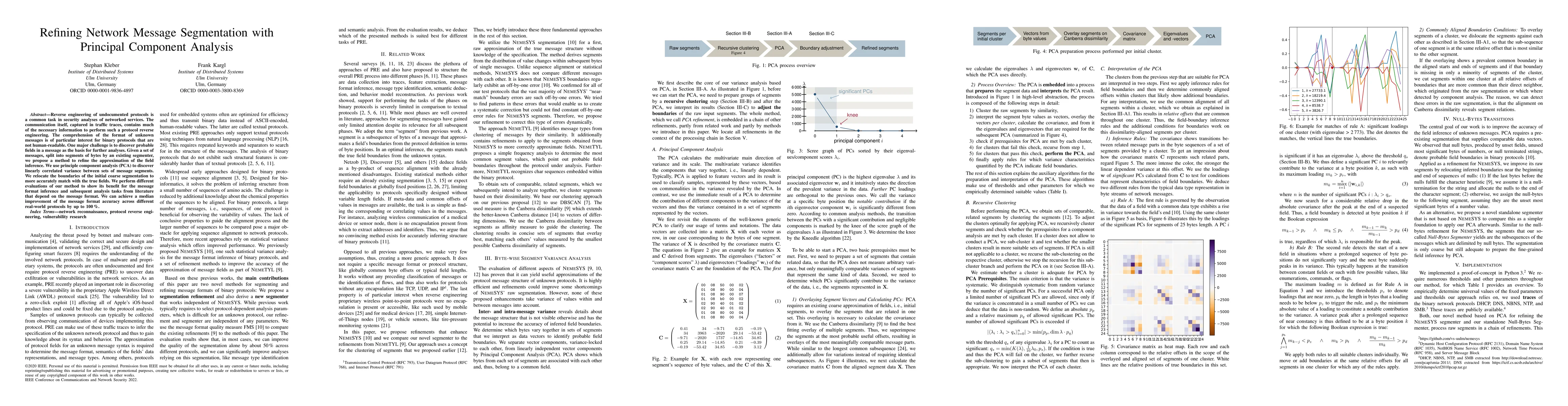 Thumbnail for Refining Network Message Segmentation with Principal Component Analysis