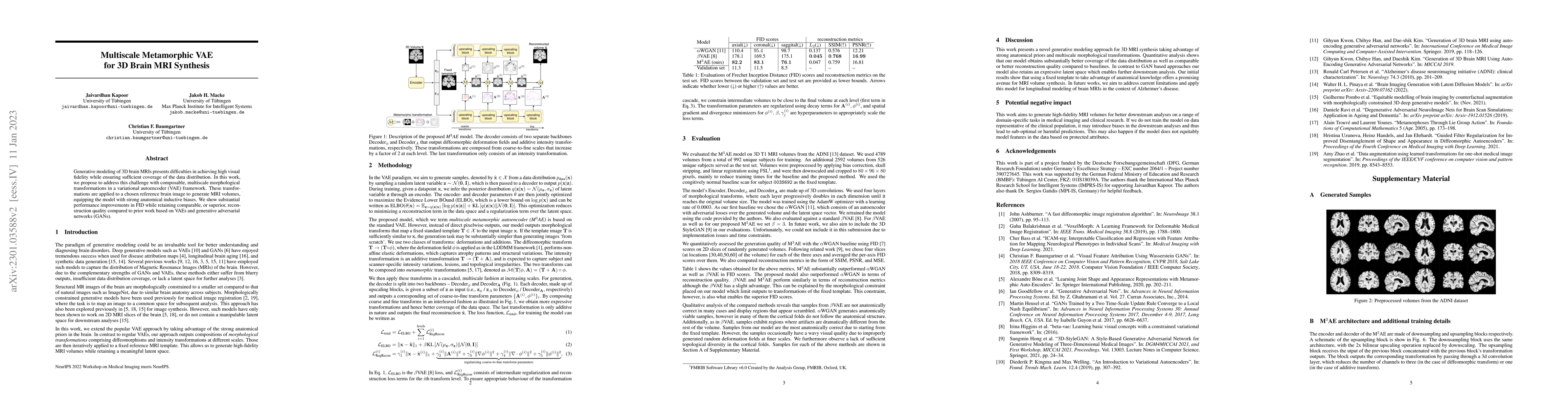 Thumbnail for Multiscale Metamorphic VAE for 3D Brain MRI Synthesis