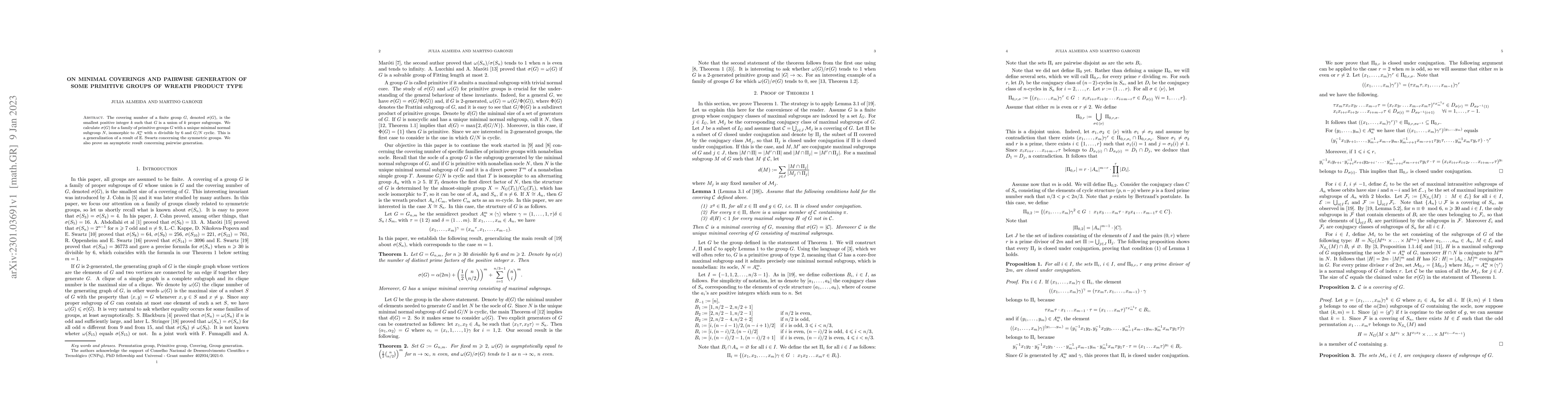 Thumbnail for On minimal coverings and pairwise generation of some primitive groups of
  wreath product type