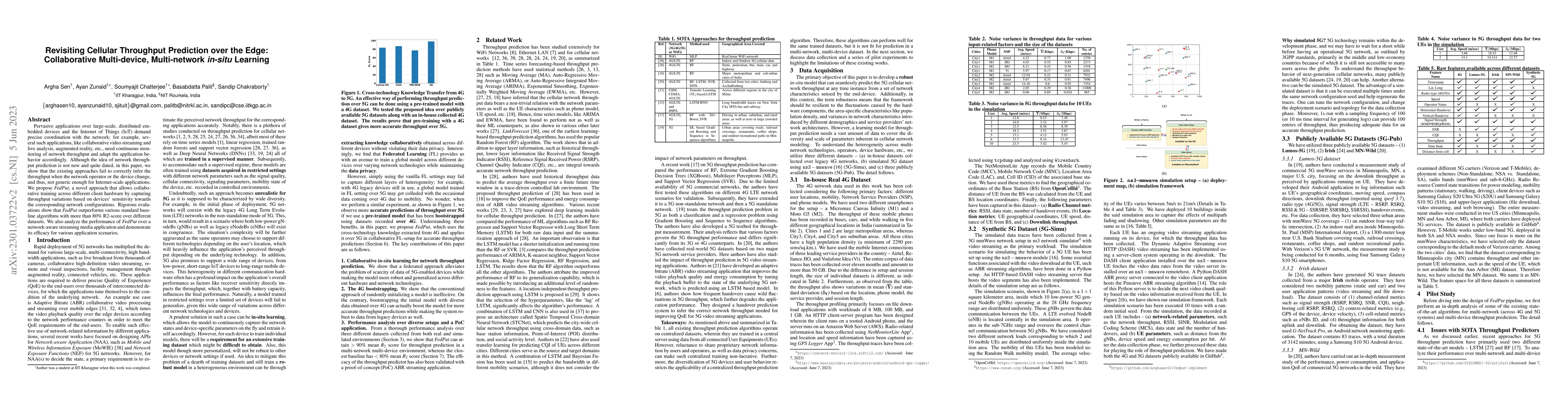 Thumbnail for Revisiting Cellular Throughput Prediction over the Edge: Collaborative
  Multi-device, Multi-network in-situ Learning