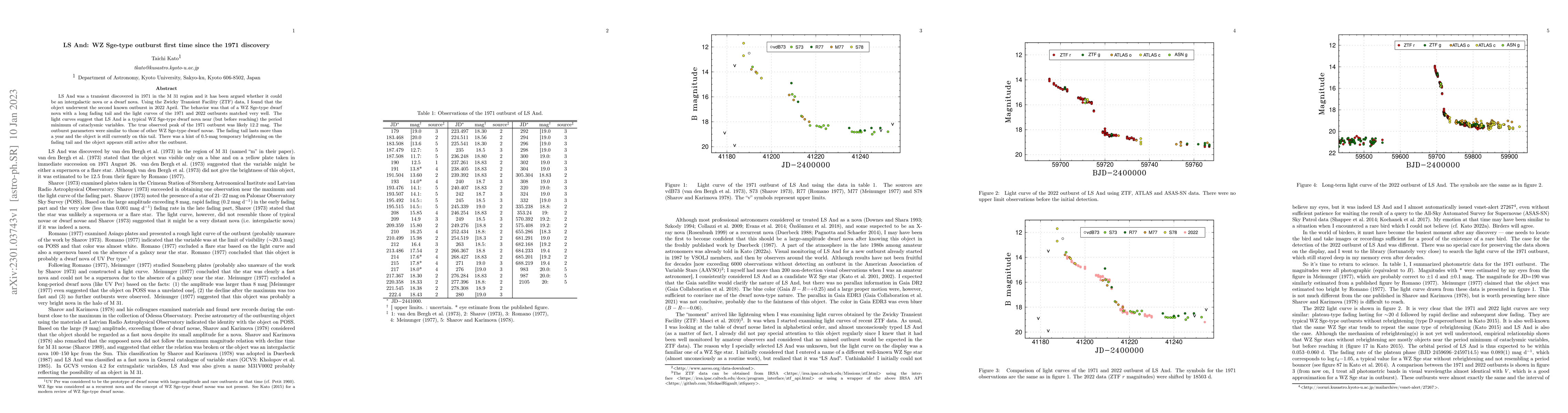 Thumbnail for LS And: WZ Sge-type outburst first time since the 1971 discovery