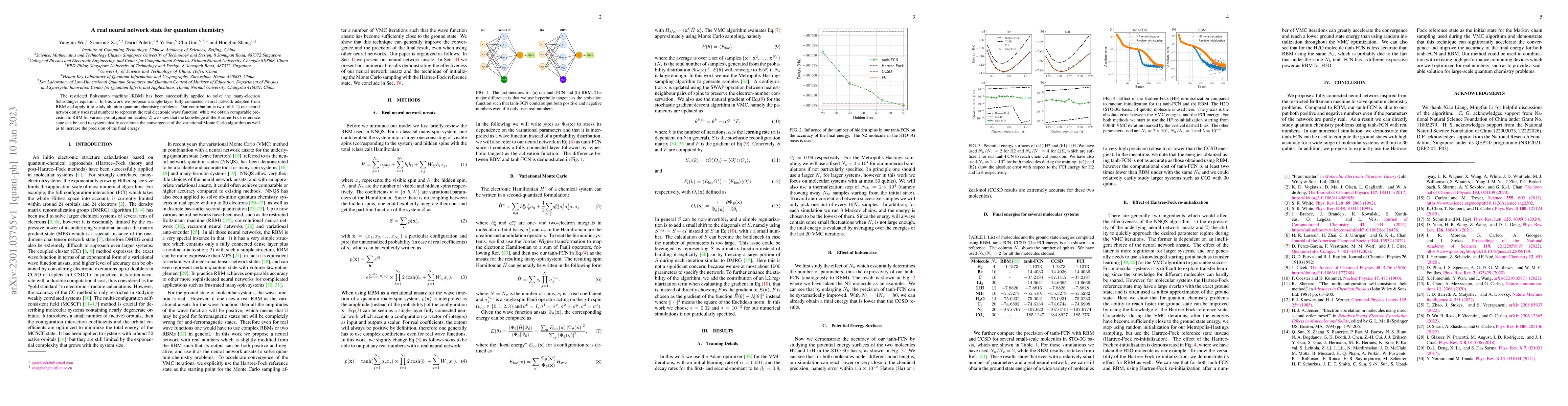 Thumbnail for A real neural network state for quantum chemistry