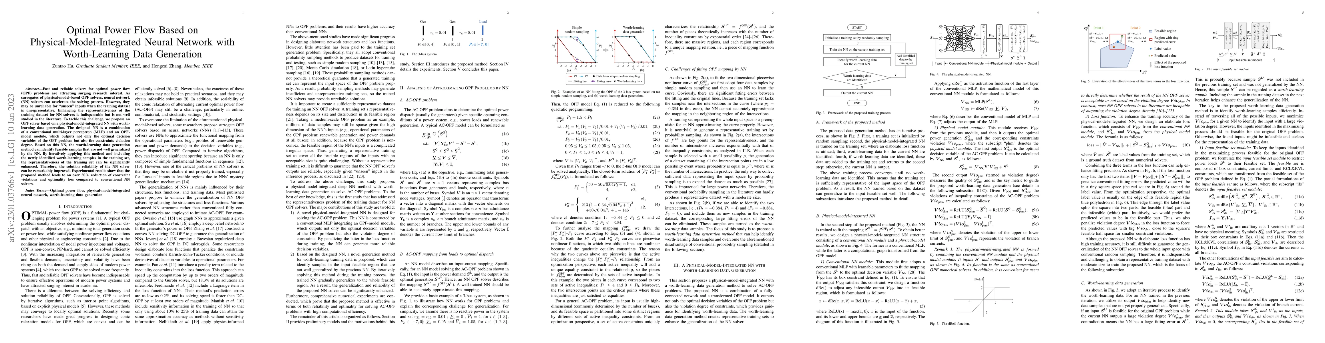 Thumbnail for Optimal Power Flow Based on Physical-Model-Integrated Neural Network
  with Worth-Learning Data Generation