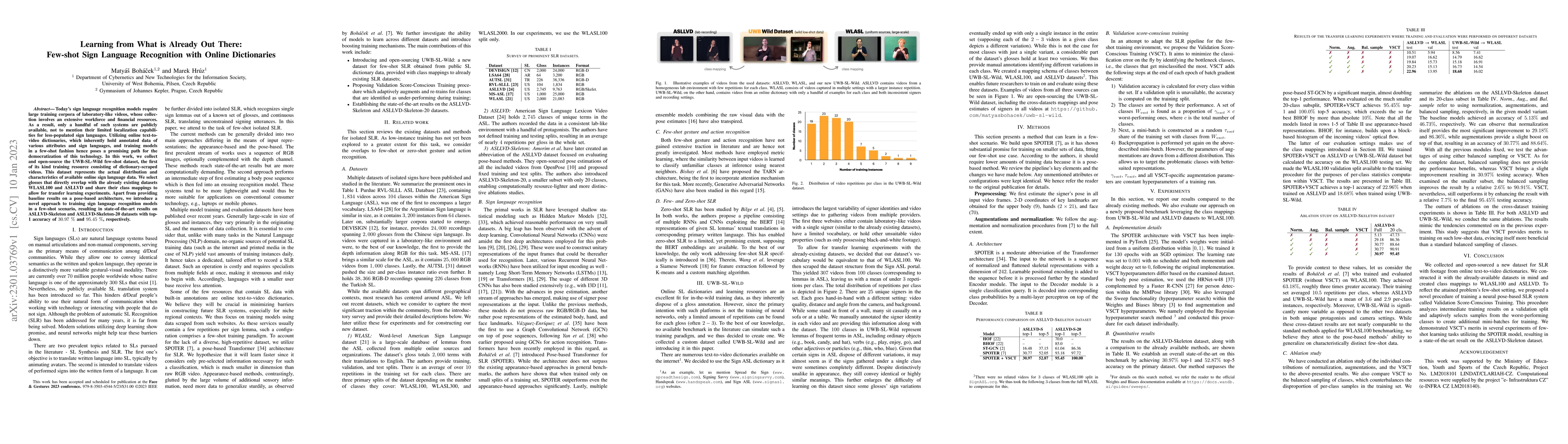 Thumbnail for Learning from What is Already Out There: Few-shot Sign Language
  Recognition with Online Dictionaries