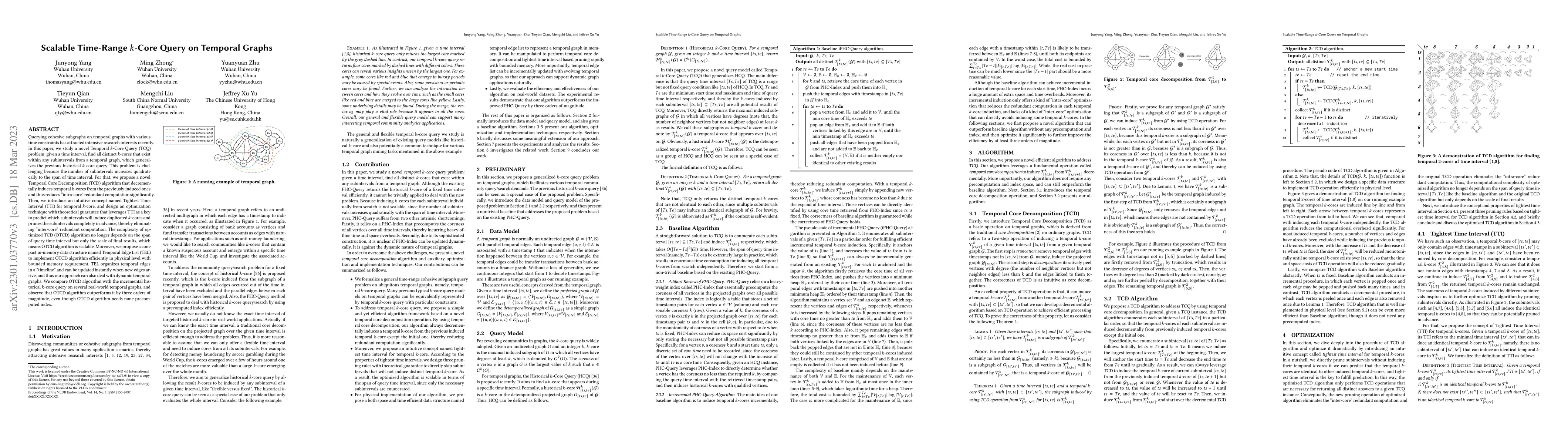 Thumbnail for Scalable Time-Range k-Core Query on Temporal Graphs(Full Version)