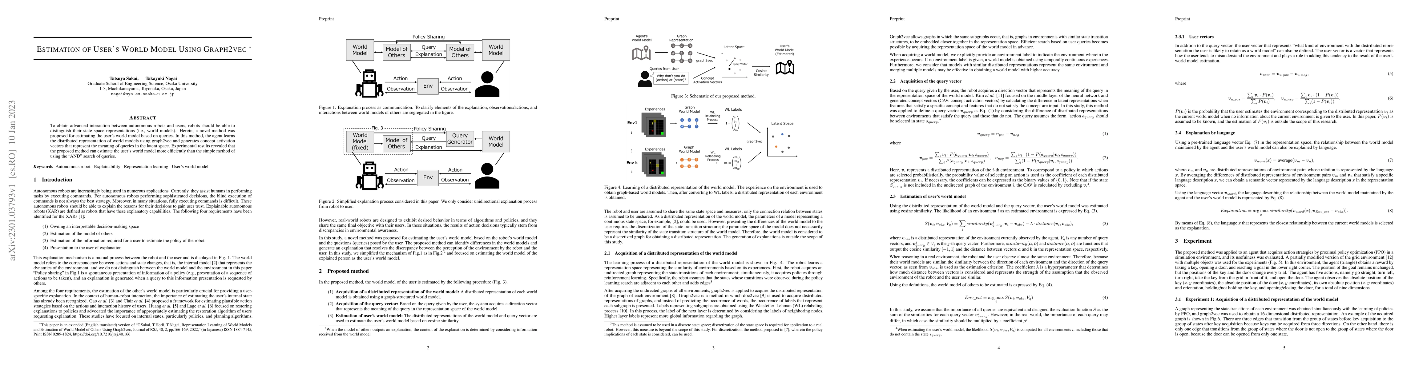 Thumbnail for Estimation of User's World Model Using Graph2vec
