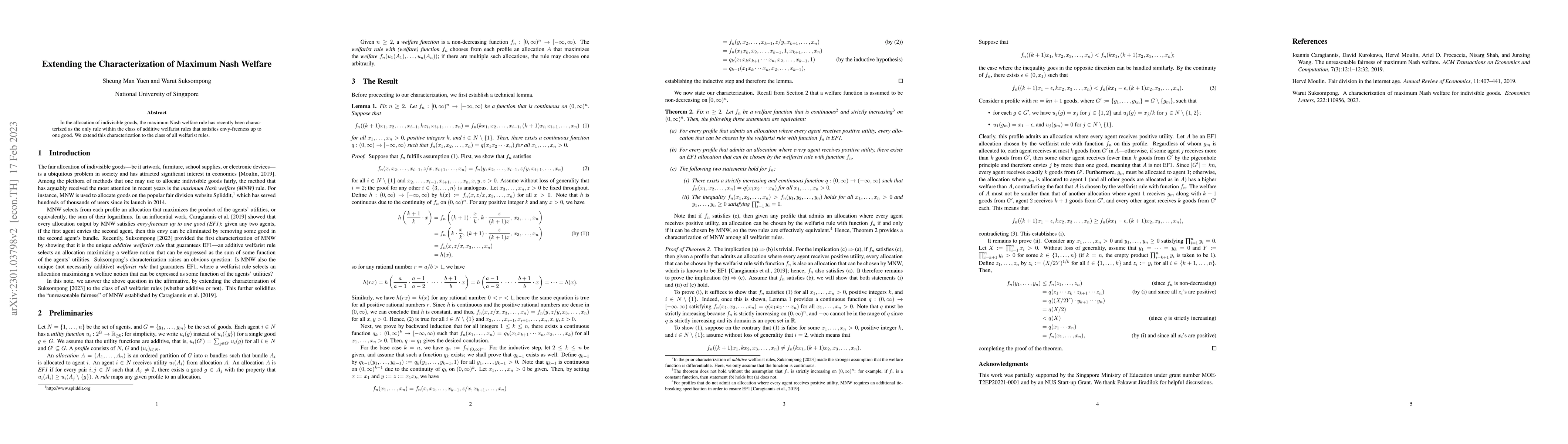 Thumbnail for Extending the Characterization of Maximum Nash Welfare