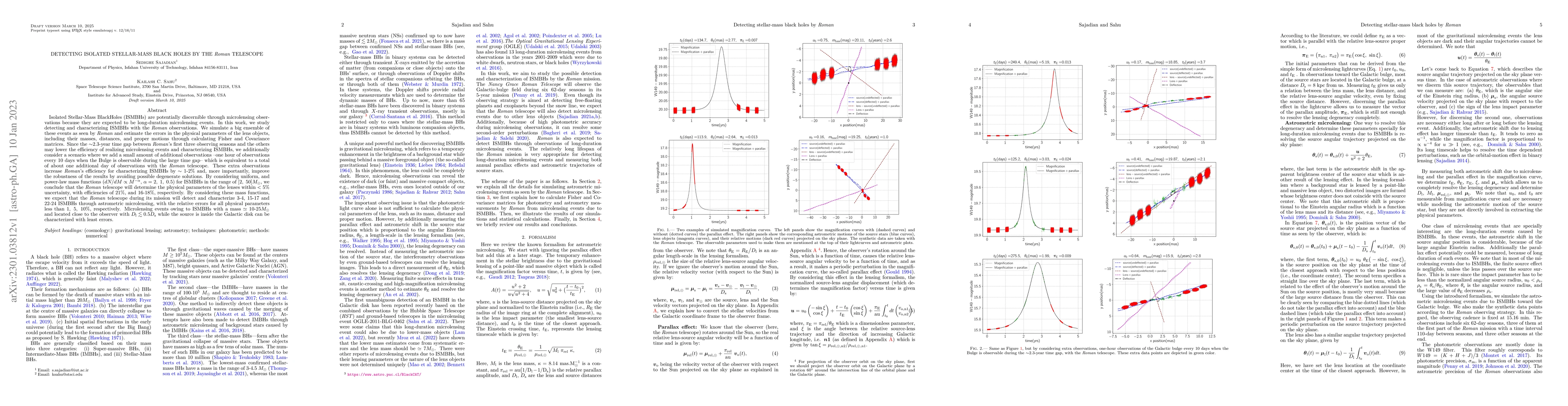 Thumbnail for Detecting isolated stellar-mass black holes by the Roman telescope