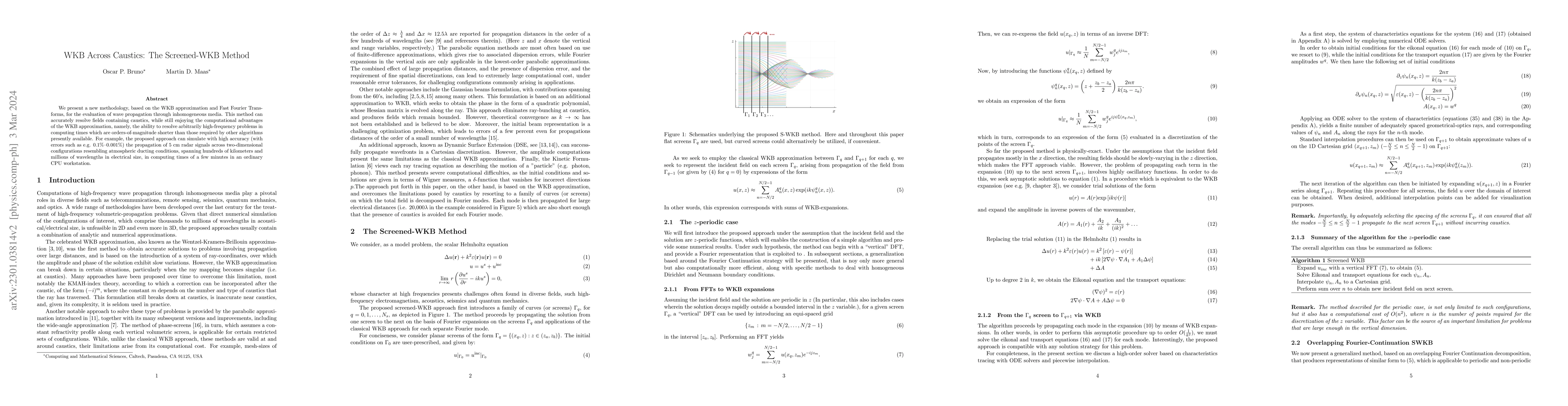 Thumbnail for WKB Across Caustics: The Screened-WKB Method