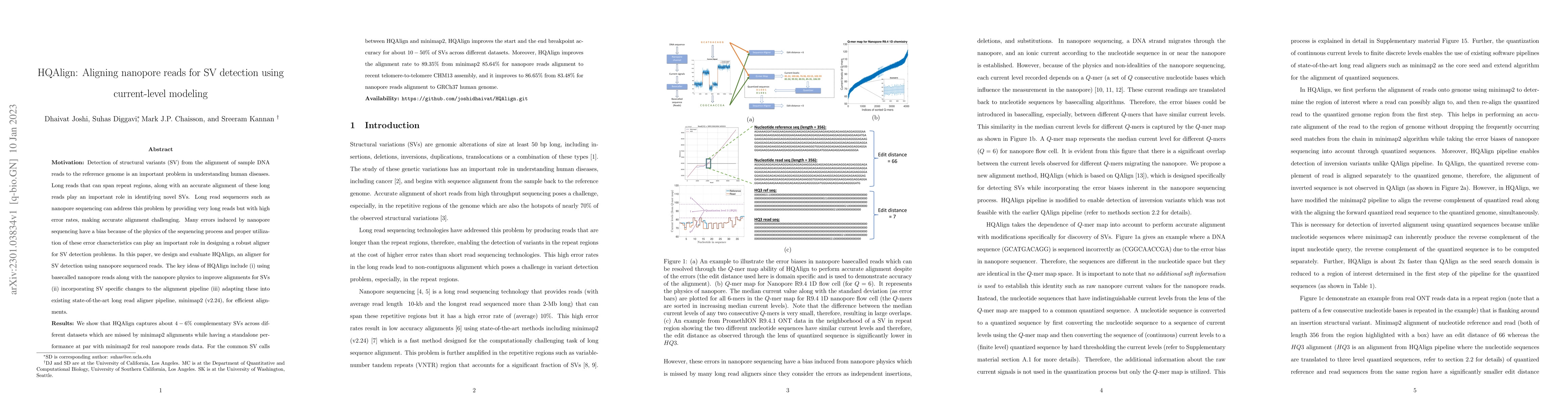 Thumbnail for HQAlign: Aligning nanopore reads for SV detection using current-level
  modeling