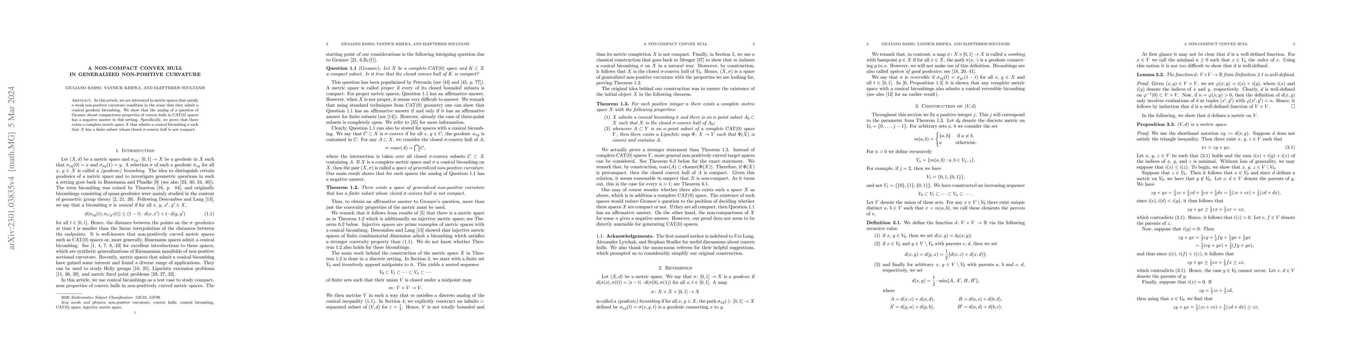 Thumbnail for A non-compact convex hull in generalized non-positive curvature