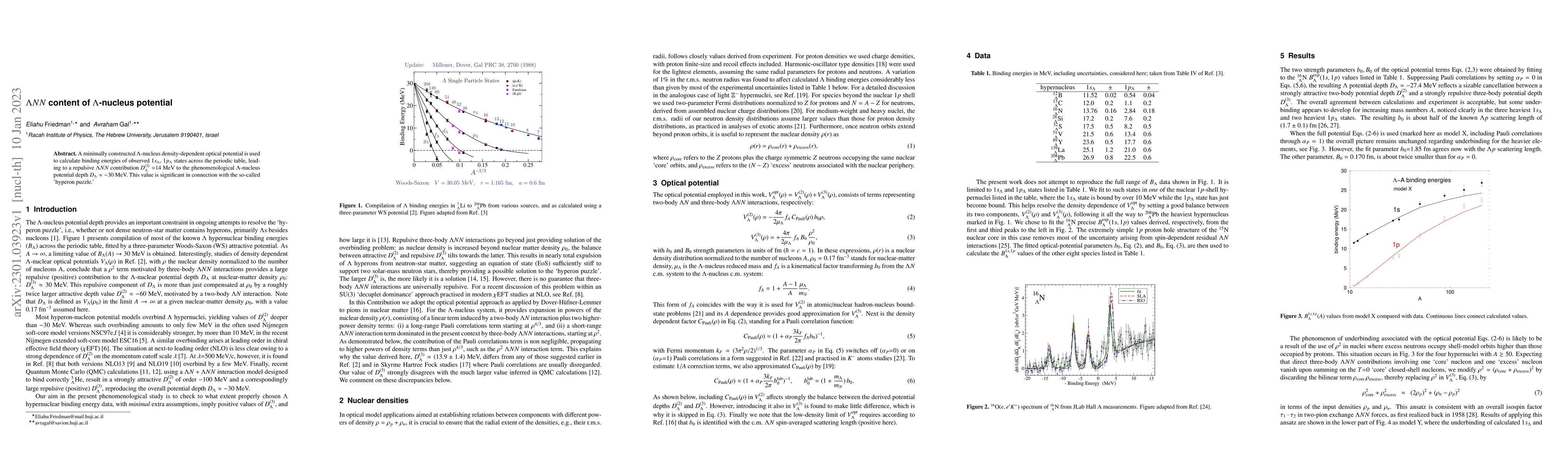 Thumbnail for $\Lambda NN$ content of $\Lambda$-nucleus potential