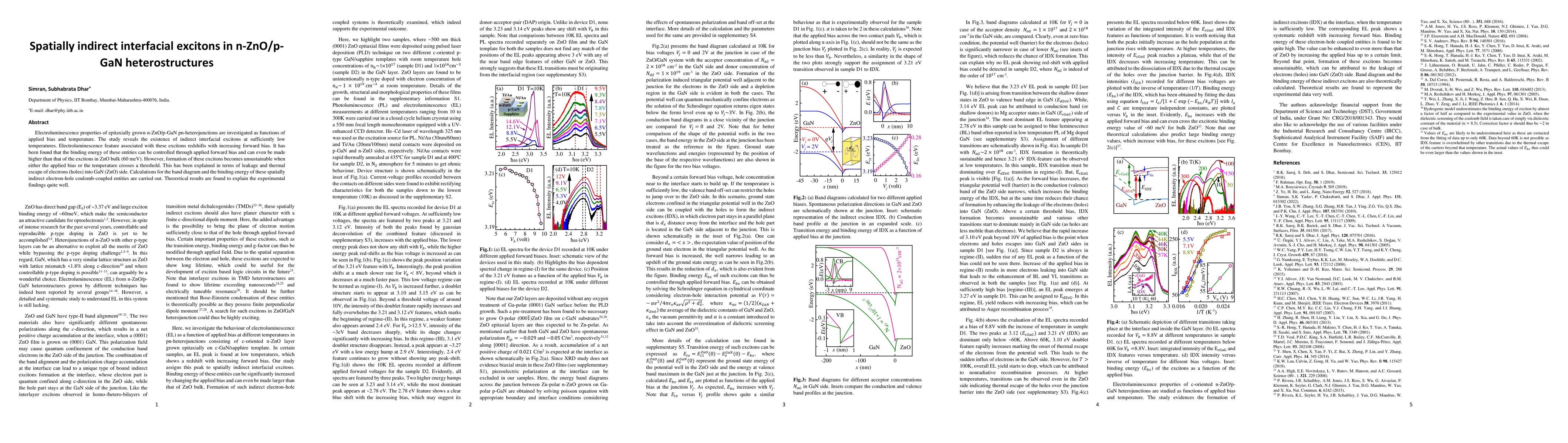 Thumbnail for Spatially indirect interfacial excitons in n-ZnO/p-GaN heterostructures