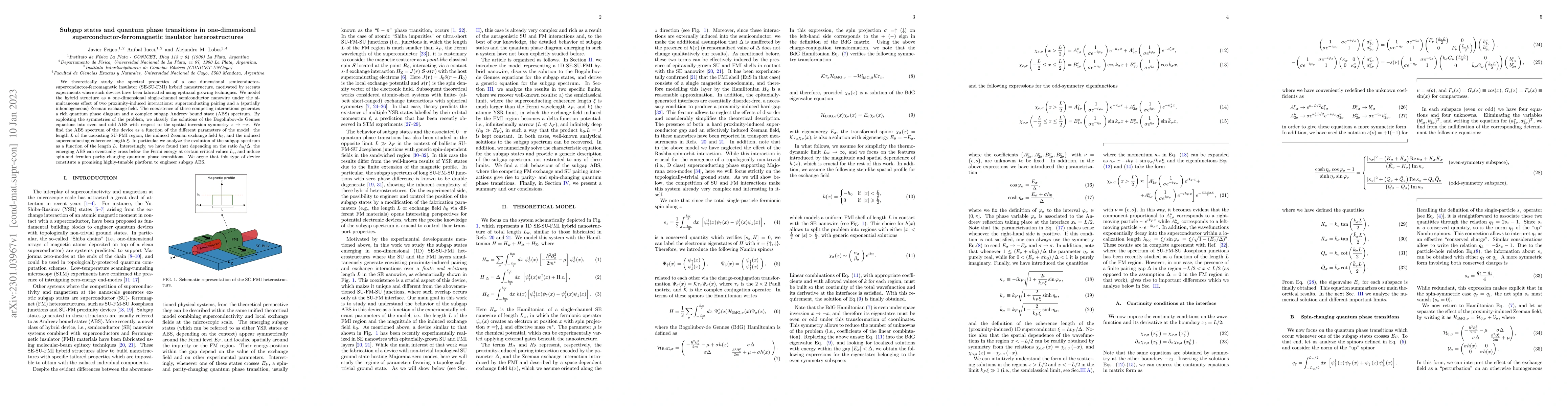 Thumbnail for Subgap states and quantum phase transitions in one-dimensional
  superconductor-ferromagnetic insulator heterostructures
