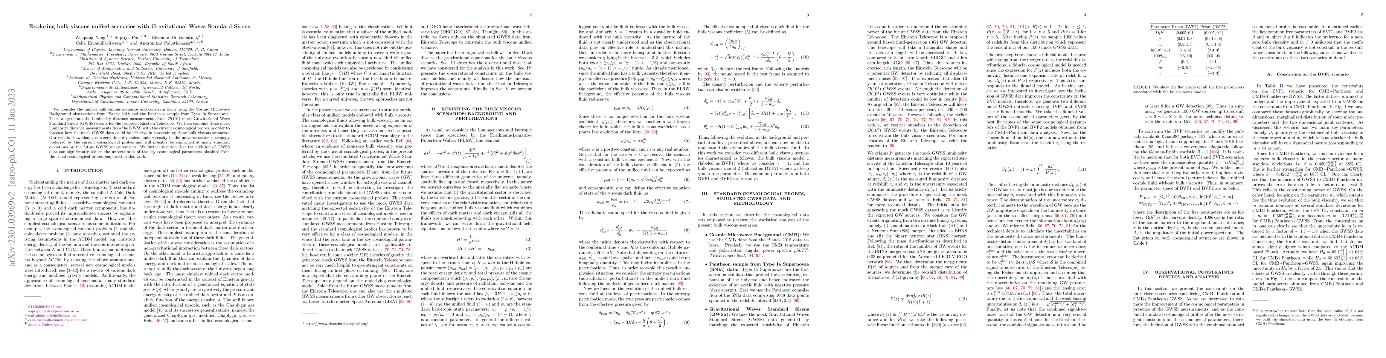 Thumbnail for Exploring bulk viscous unified scenarios with Gravitational Waves
  Standard Sirens