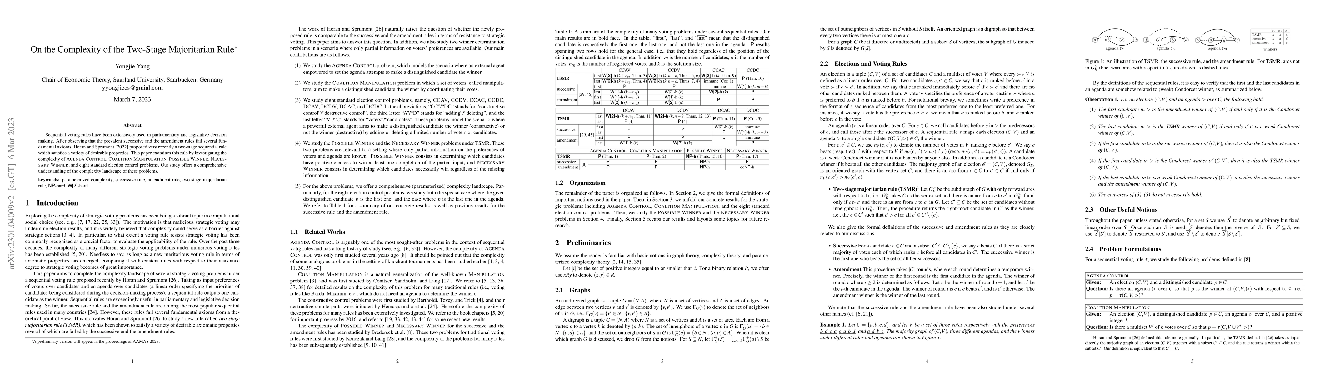 Thumbnail for On the Complexity of the Two-Stage Majoritarian Rule