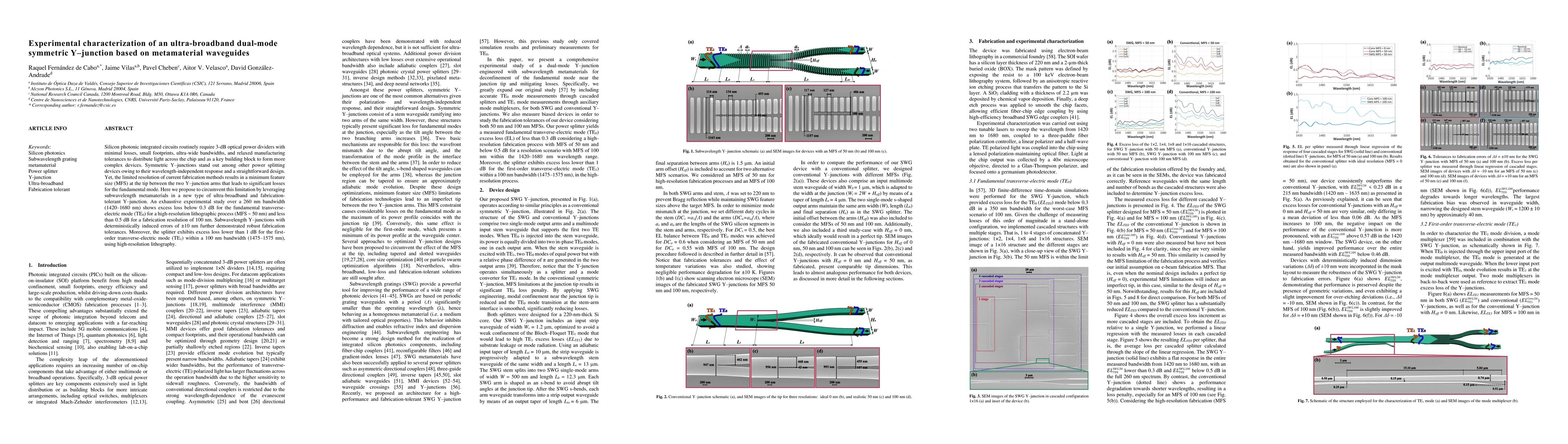 Thumbnail for Experimental characterization of an ultra-broadband dual-mode symmetric
  Y-junction based on metamaterial waveguides