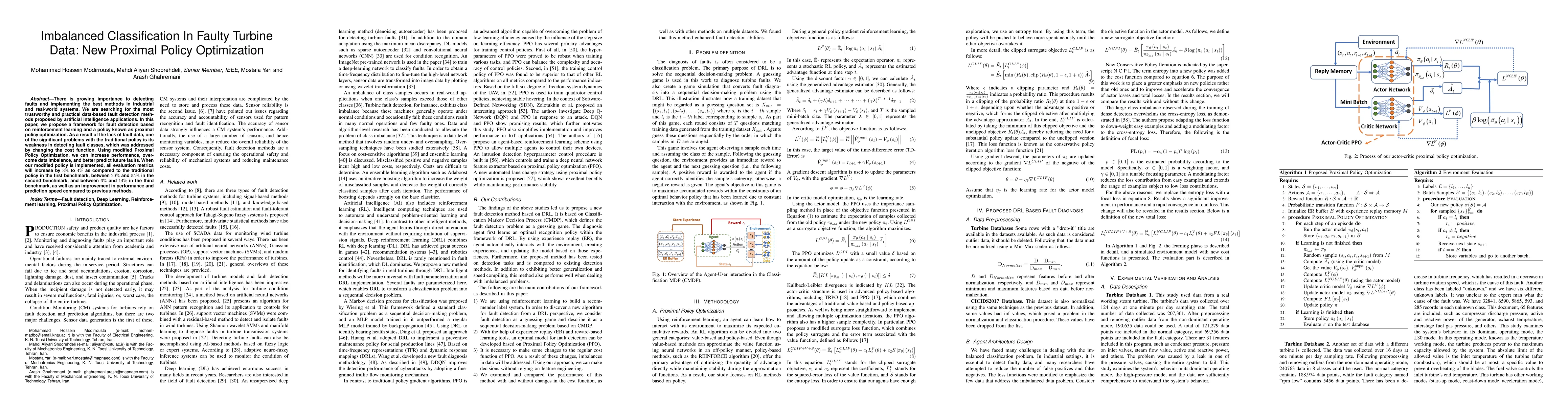 Thumbnail for Imbalanced Classification In Faulty Turbine Data: New Proximal Policy
  Optimization