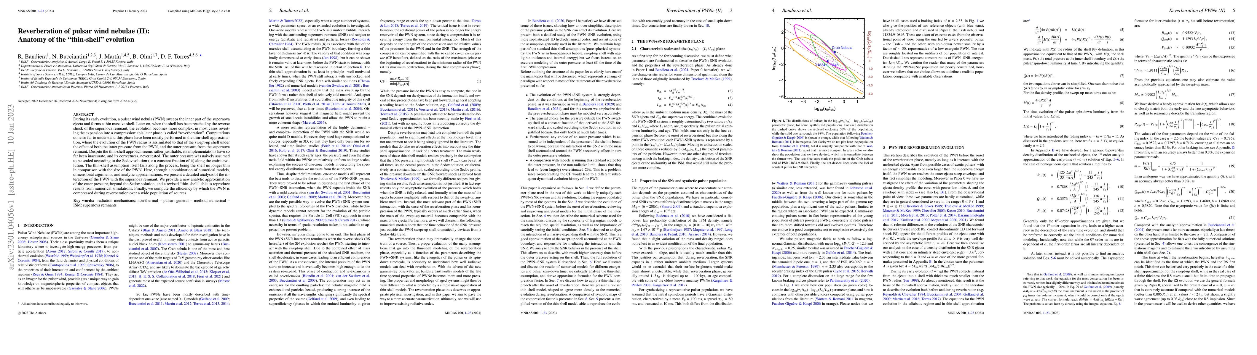 Thumbnail for Reverberation of pulsar wind nebulae (II): Anatomy of the "thin-shell''
  evolution