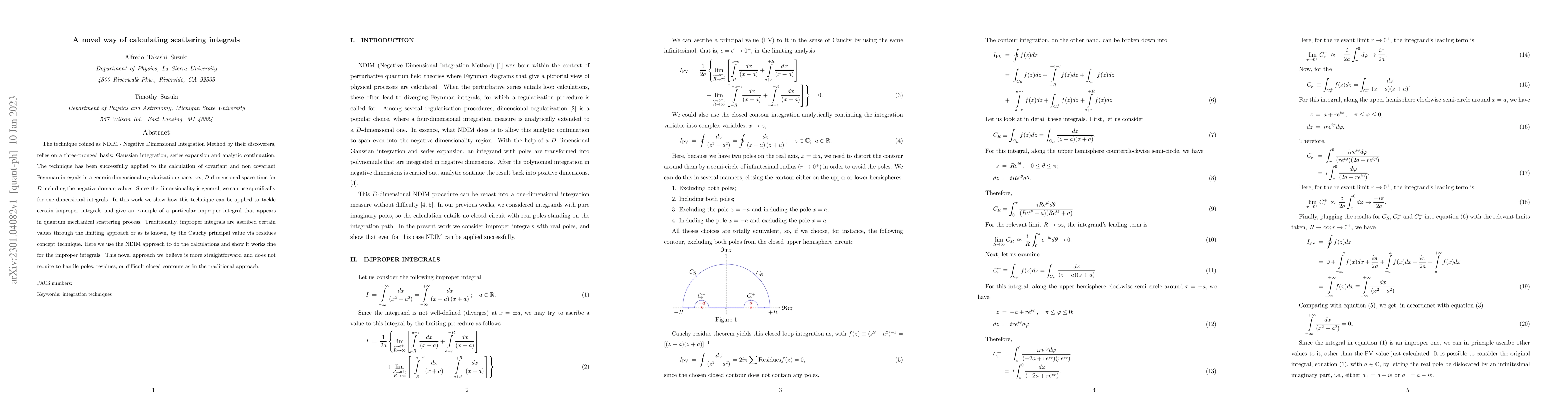 Thumbnail for A novel way of calculating scattering integrals