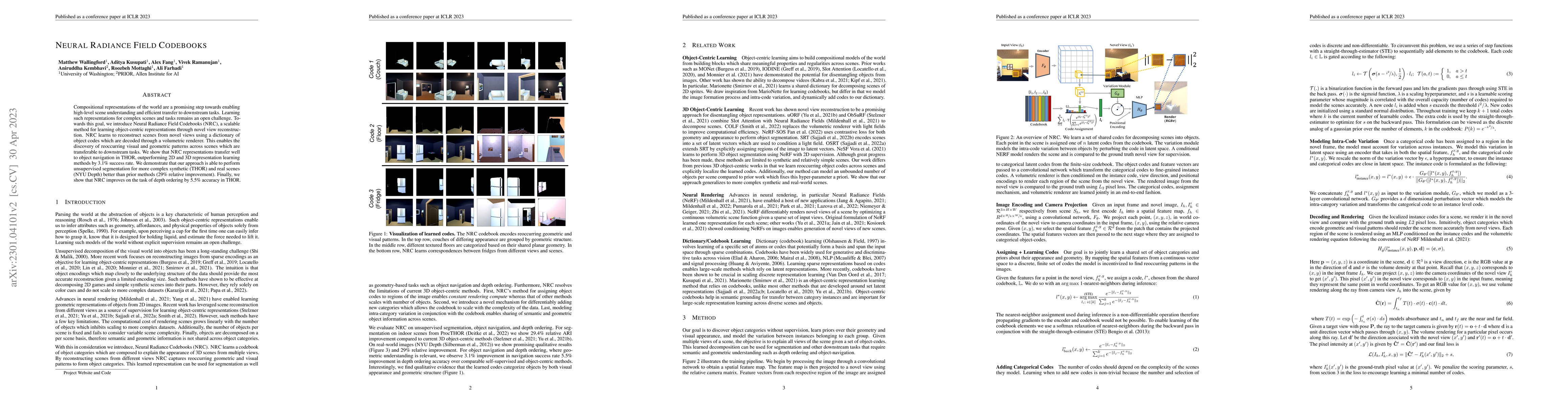 Thumbnail for Neural Radiance Field Codebooks