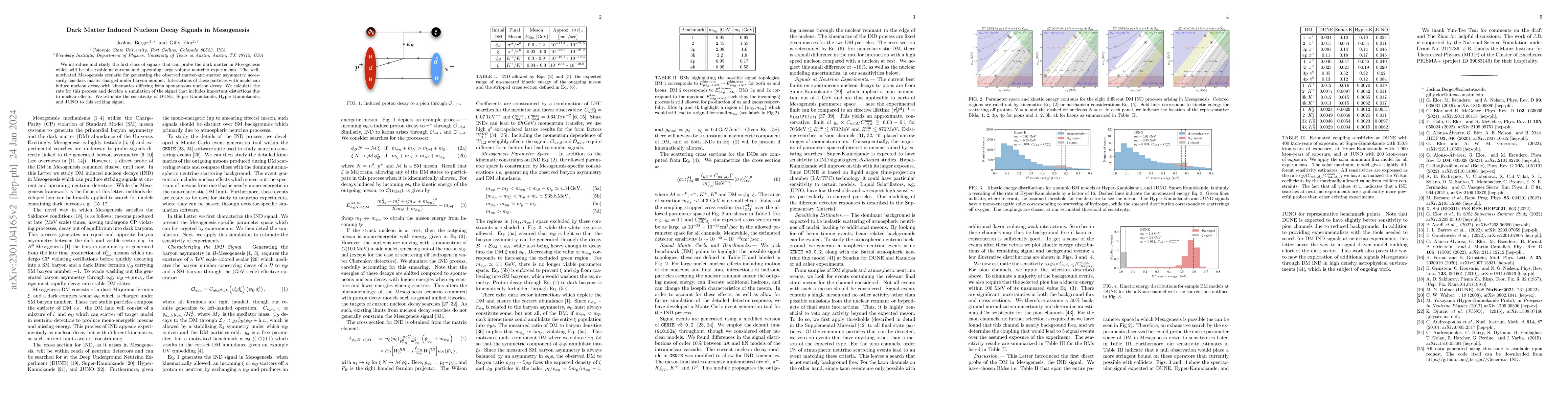 Thumbnail for Dark Matter Induced Nucleon Decay Signals in Mesogenesis