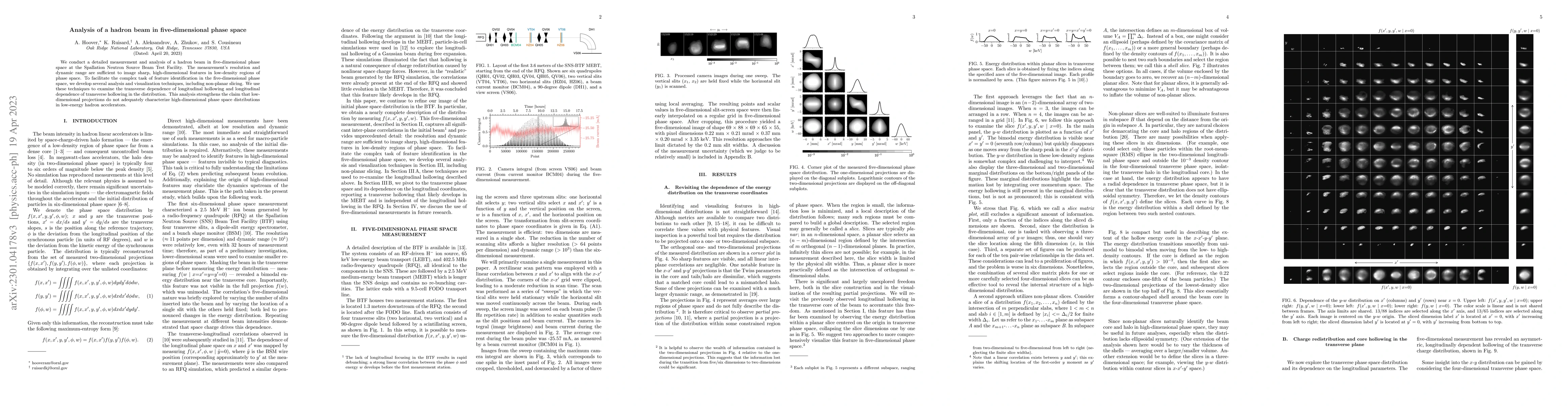 Thumbnail for Analysis of a hadron beam in five-dimensional phase space