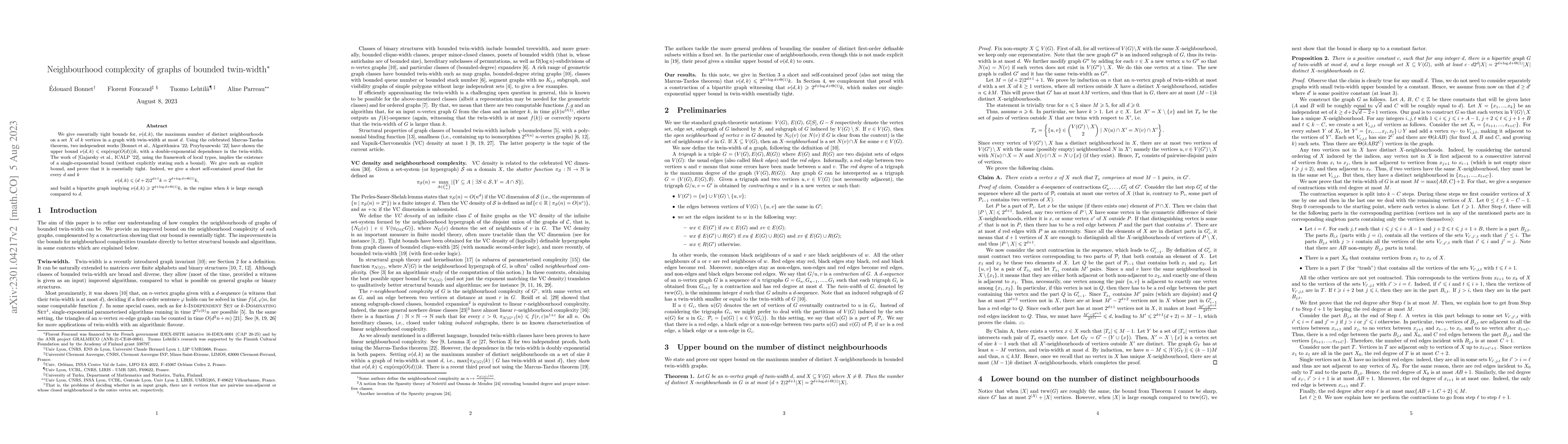 Thumbnail for Neighbourhood complexity of graphs of bounded twin-width