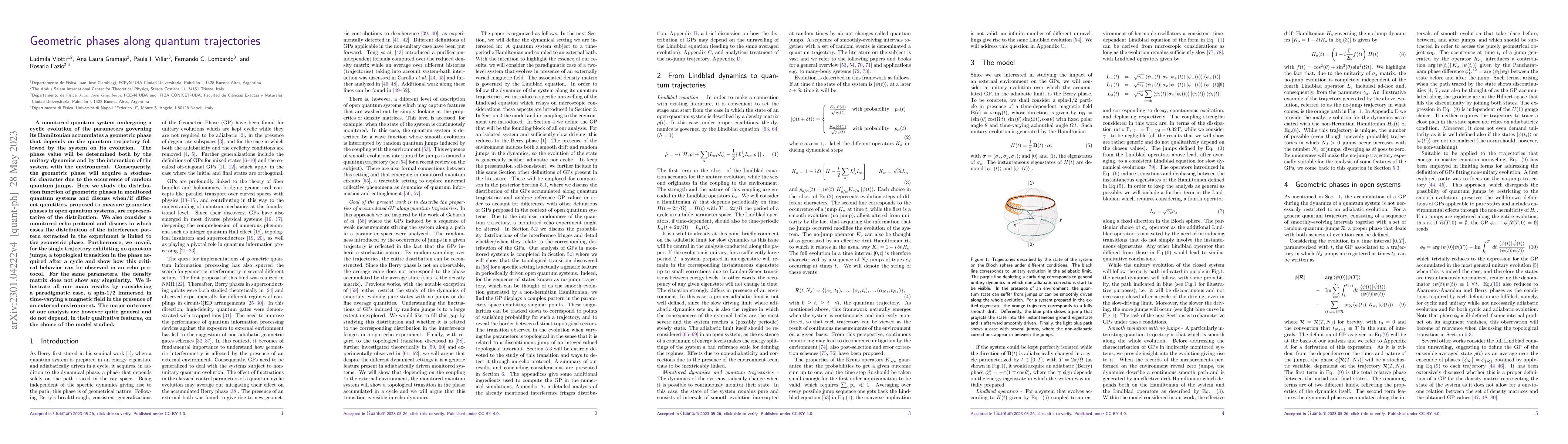 Thumbnail for Geometric phases along quantum trajectories