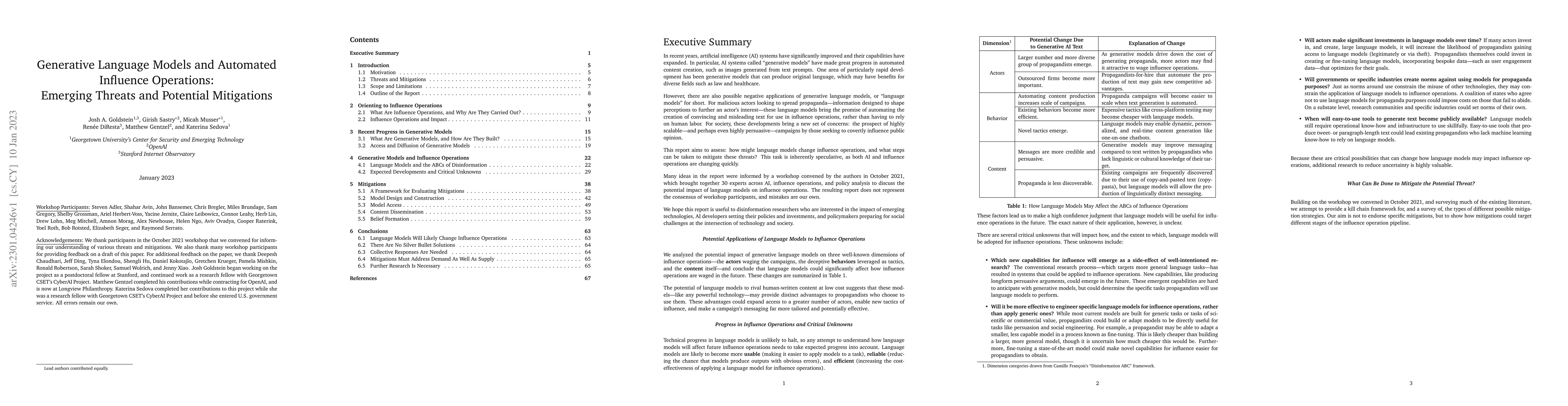 Thumbnail for Generative Language Models and Automated Influence Operations: Emerging
  Threats and Potential Mitigations