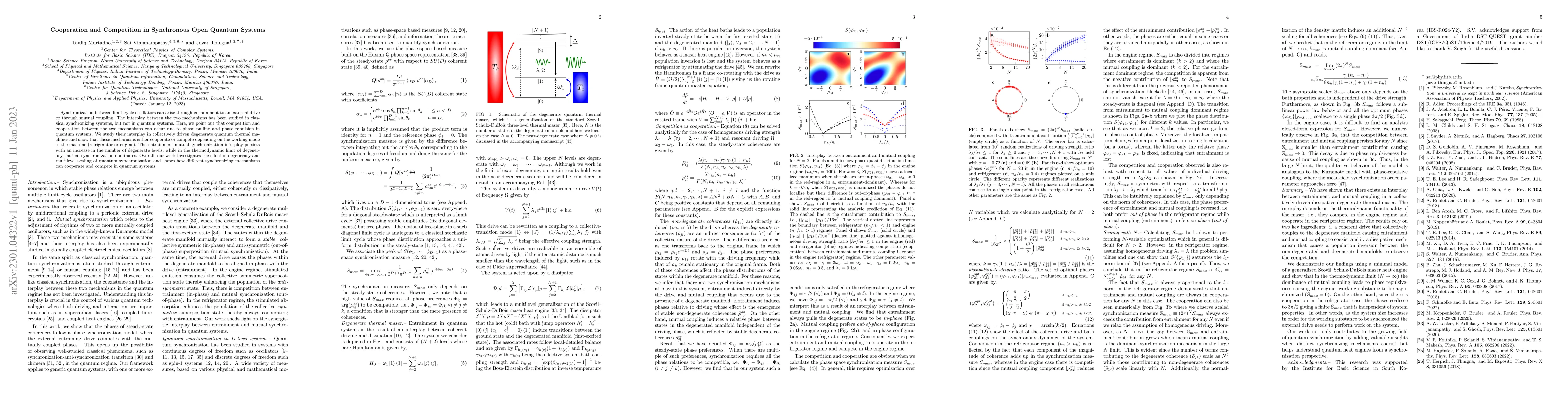 Thumbnail for Cooperation and Competition in Synchronous Open Quantum Systems