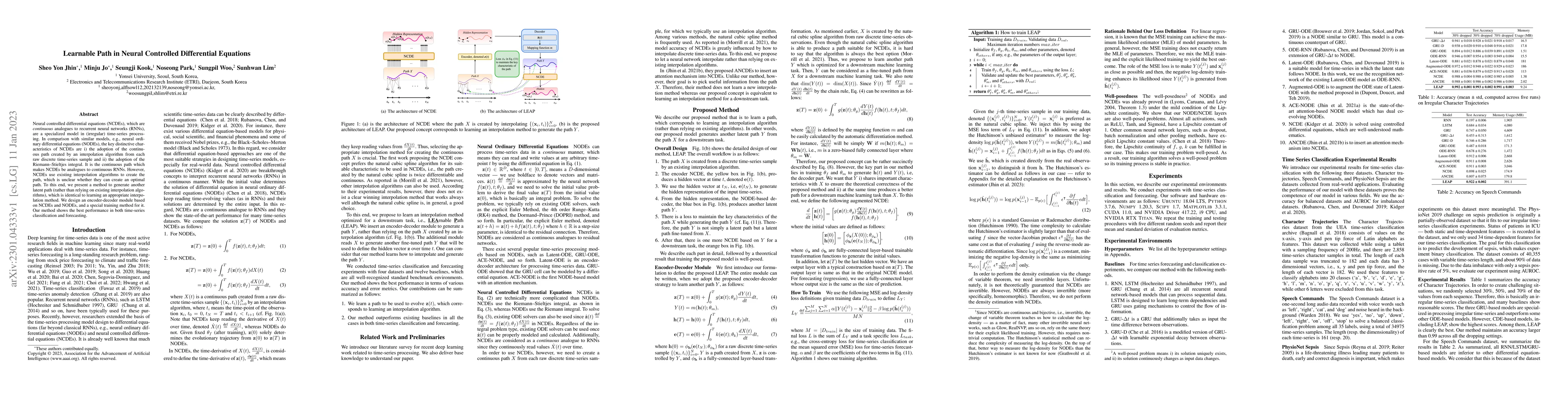 Thumbnail for Learnable Path in Neural Controlled Differential Equations