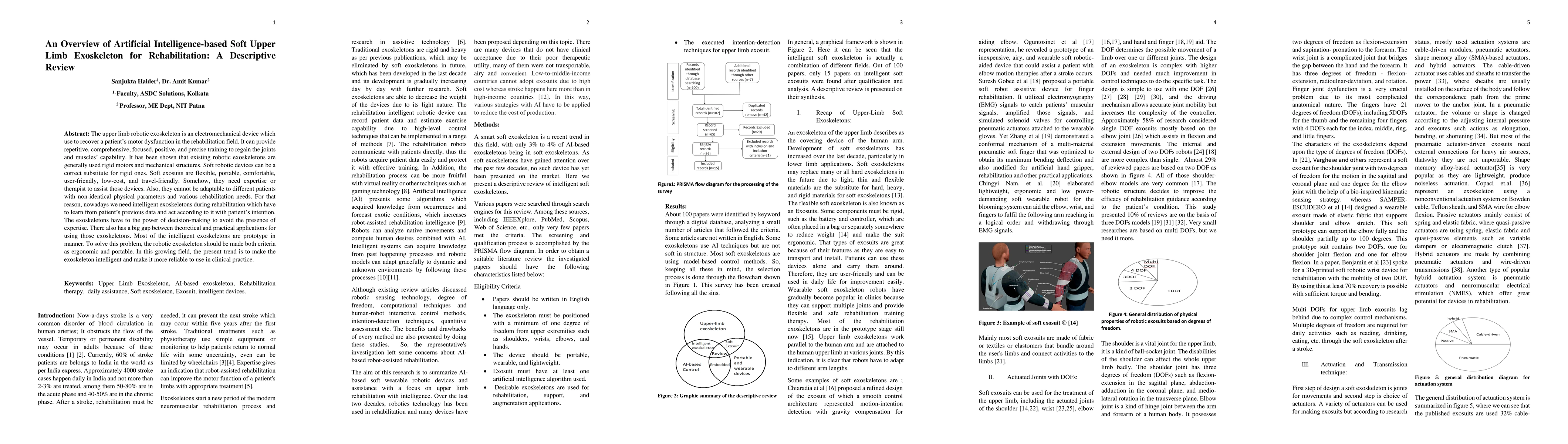 Thumbnail for An Overview of Artificial Intelligence-based Soft Upper Limb Exoskeleton
  for Rehabilitation: A Descriptive Review