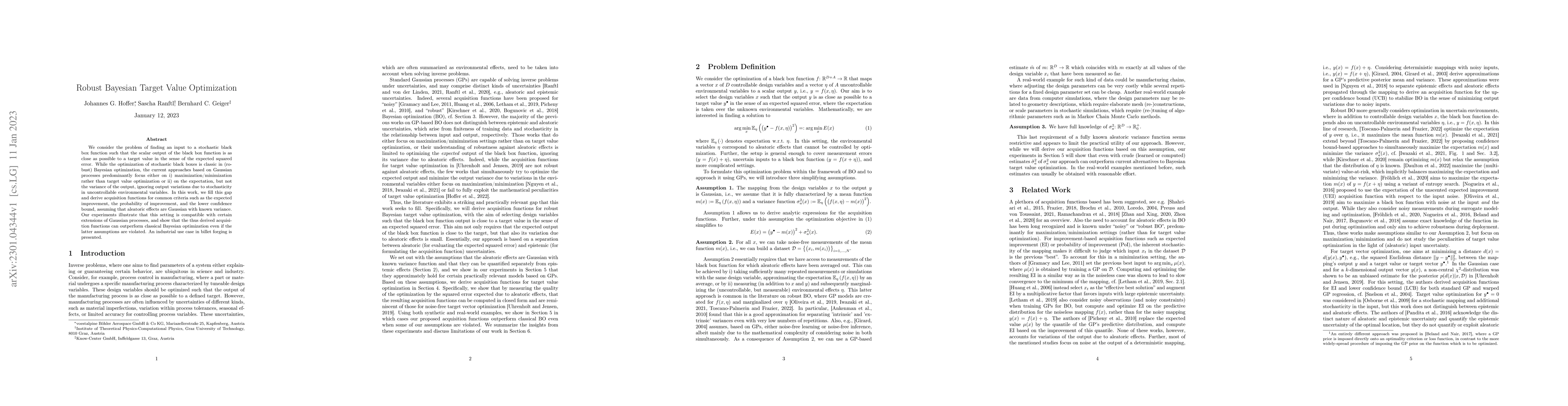 Thumbnail for Robust Bayesian Target Value Optimization