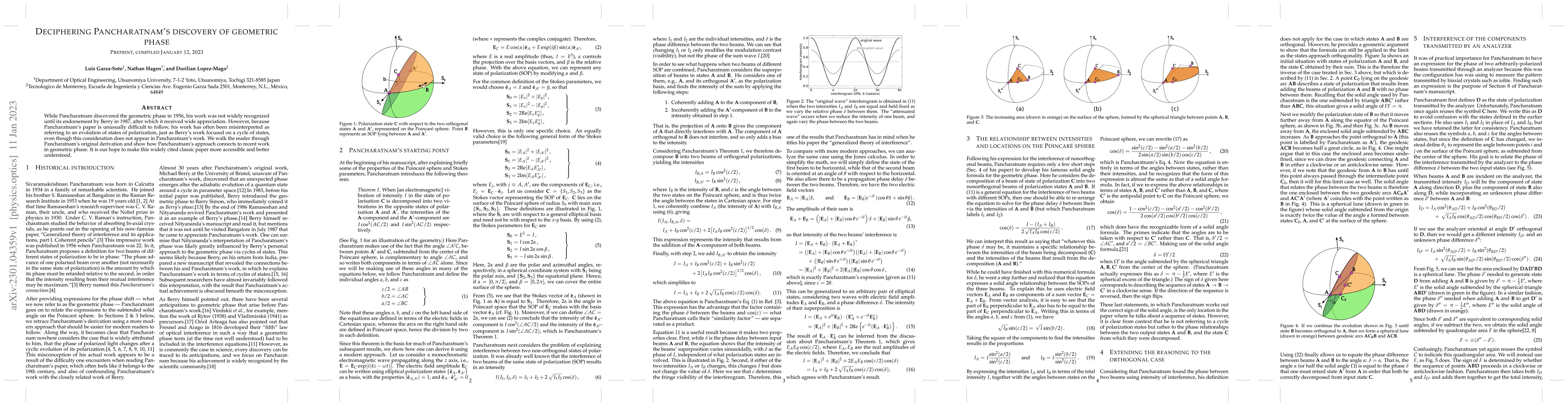 Thumbnail for Deciphering Pancharatnam's discovery of geometric phase