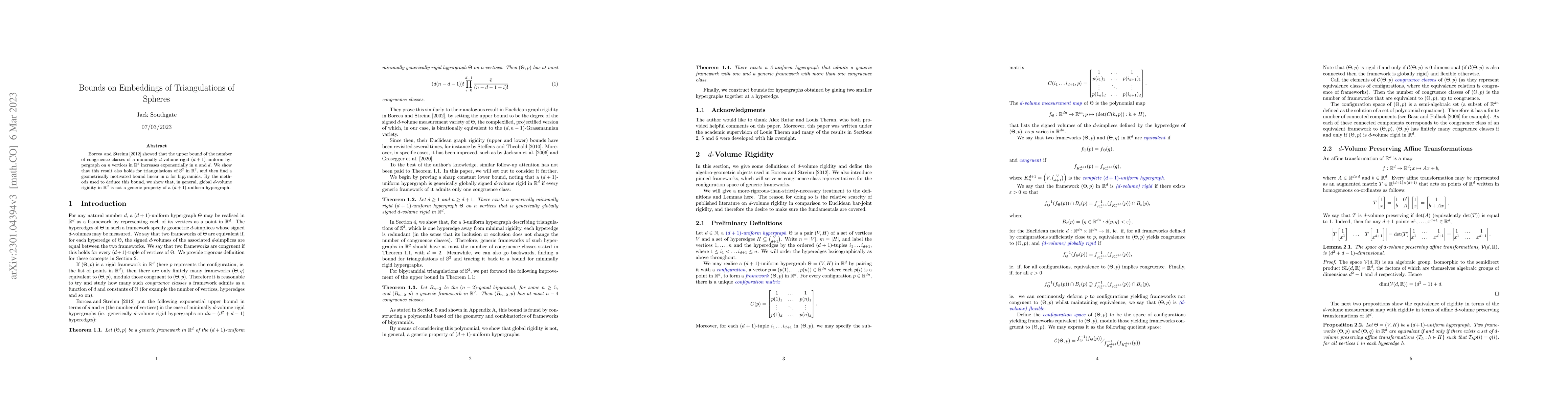 Thumbnail for Bounds on Embeddings of Triangulations of Spheres