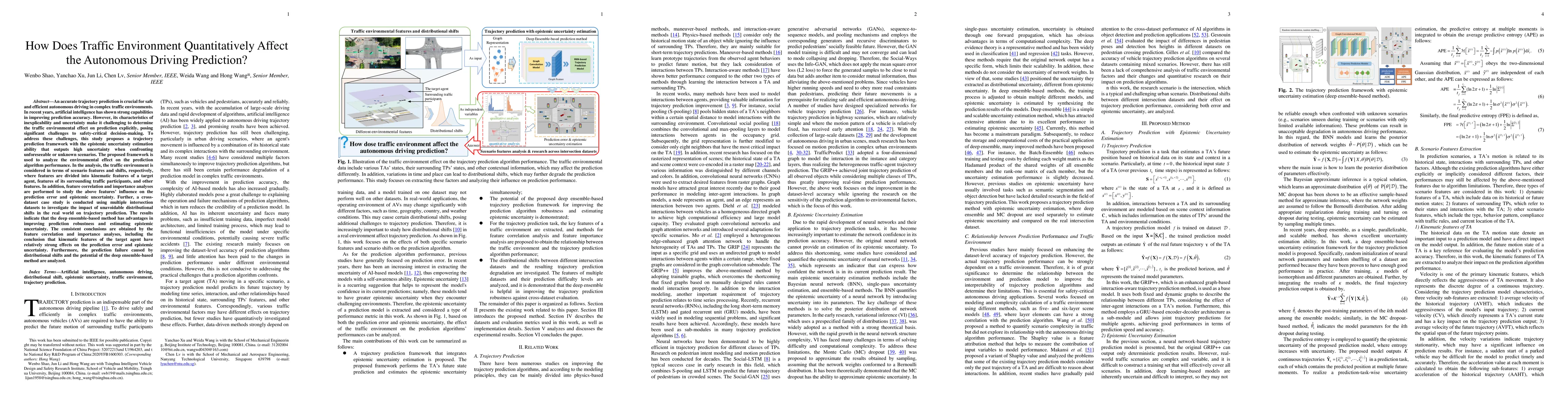 Thumbnail for How Does Traffic Environment Quantitatively Affect the Autonomous
  Driving Prediction?